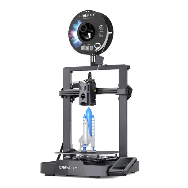 Creality Ender-3 V3 KE 3D nyomtató, automatikus szintezés csendes alaplappal, 220x220x240 mm-es nyomtatási méret bekapcsolva, Hyper PLA filament 1,75 mm-es 3D nyomtatási anyag 1 kg szabvány 1 tekercs - fehér