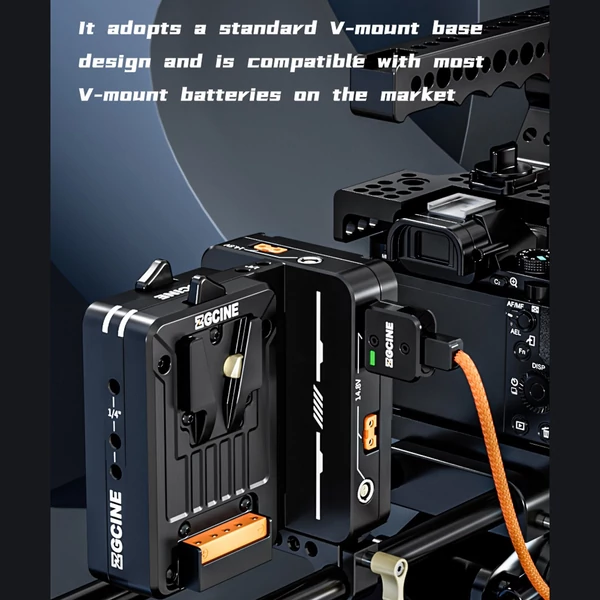 ZGCINE VM-HS2 Hot Swap/Shark Fin Dual Micro V mount akkumulátorlemez