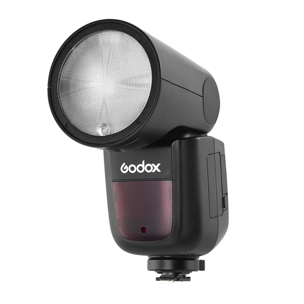 Godox V1S professzionális fényképezőgép vaku Speedlite vaku, kerek fejű, vezeték nélküli 2.4G Fresnel zoom