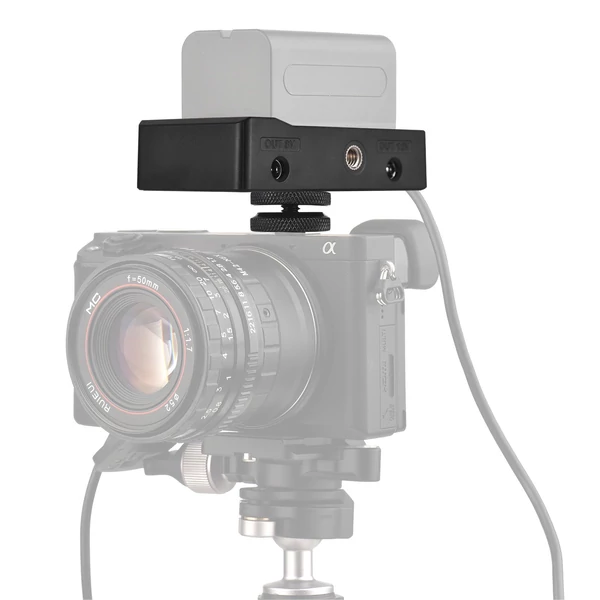NP-F akkumulátortöltő, akkumulátor-adapter lemez DC12V DC8V USB-C-vel, 30 W-os PD kimeneti hidegpapucs adapter