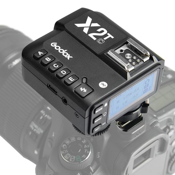 Godox X2T-C E-TTL II vezeték nélküli vaku indító 1/8000s HSS 2.4G vezeték nélküli kioldó jeladó