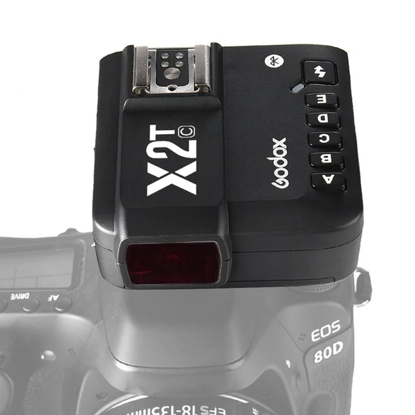 Godox X2T-C E-TTL II vezeték nélküli vaku indító 1/8000s HSS 2.4G vezeték nélküli kioldó jeladó