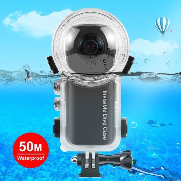 PULUZ PU977T panorámás sportkamera búvártok, vízálló ház, búvárkodás védő tok