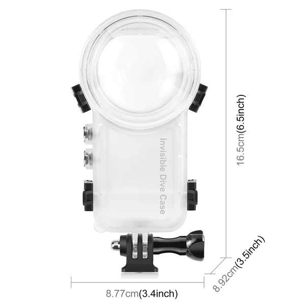 PULUZ PU977T panorámás sportkamera búvártok, vízálló ház, búvárkodás védő tok