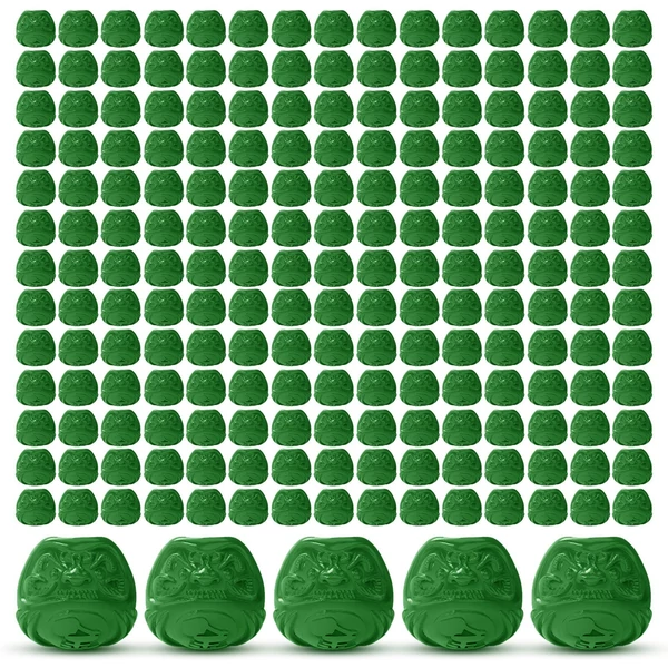 Tetováló, hímző tintacsészék vastagított talppal (200db) - Sötétzöld
