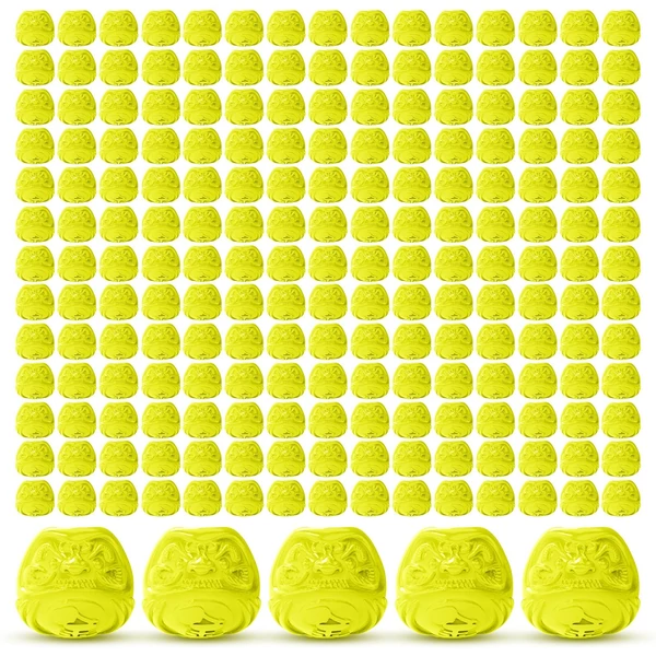 Tetováló, hímző tintacsészék vastagított talppal (200db) - Sárga