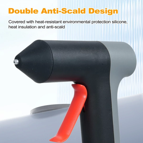 3,7 V-os melegen olvadó ragasztógép készlet 30 másodperces gyors előmelegítésű mini ragasztógép - 20 db ragasztópálcával