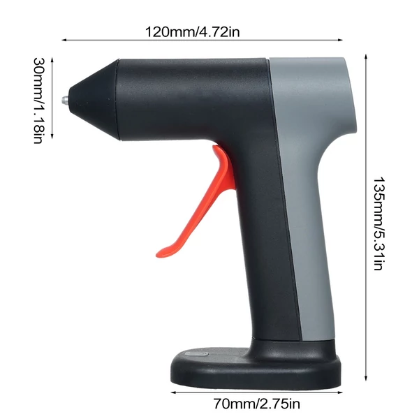 3,7 V-os melegen olvadó ragasztógép készlet 30 másodperces gyors előmelegítésű mini ragasztógép - 30 db ragasztópálcával