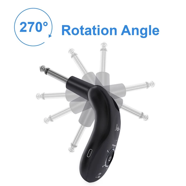 Rowin WS-30 2.4G vezeték nélküli gitárrendszer – nagy felbontású hang, alacsony késleltetés