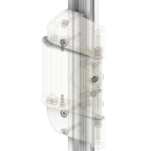 Clicky Clack hűtőajtós 3D nyomtató alkatrész-tartozék kompatibilis a 350 mm-es VORO 2.4 gépi védőajtókeret fémkészlettel