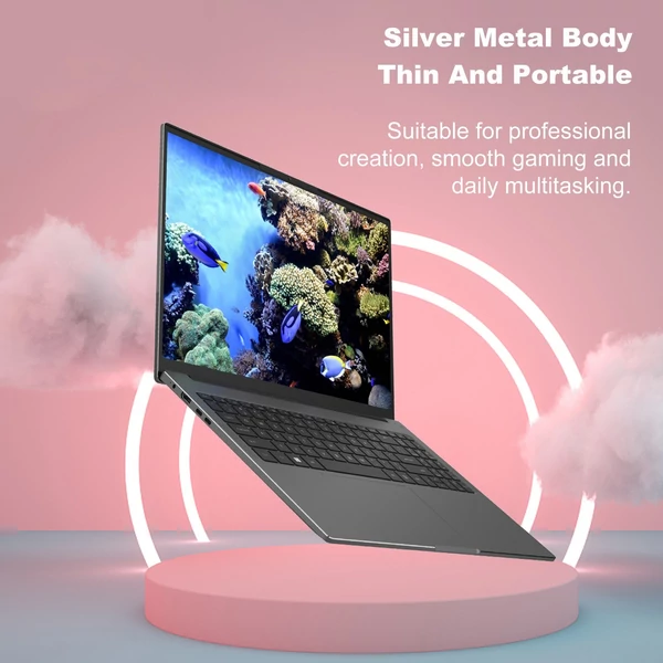 Ninkear A16 Pro laptop grafikus tervezéshez, 16 hüvelykes, nagy tisztaságú kijelző 32 GB + 1 TB