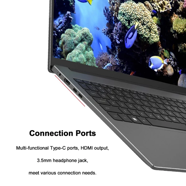 Ninkear A16 Pro laptop grafikus tervezéshez, 16 hüvelykes, nagy tisztaságú kijelző 32 GB + 1 TB