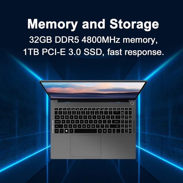 Ninkear A16 Pro laptop grafikus tervezéshez, 16 hüvelykes, nagy tisztaságú kijelző 32 GB + 1 TB