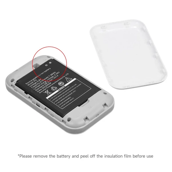 4G LTE mobil WiFi, hordozható WiFi Hotspot 150Mbps MiFi SIM-kártya nyílással (fehér)