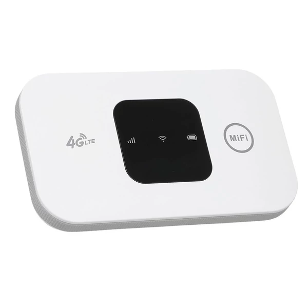 4G LTE mobil WiFi, hordozható WiFi Hotspot 150Mbps MiFi SIM-kártya nyílással (fehér)