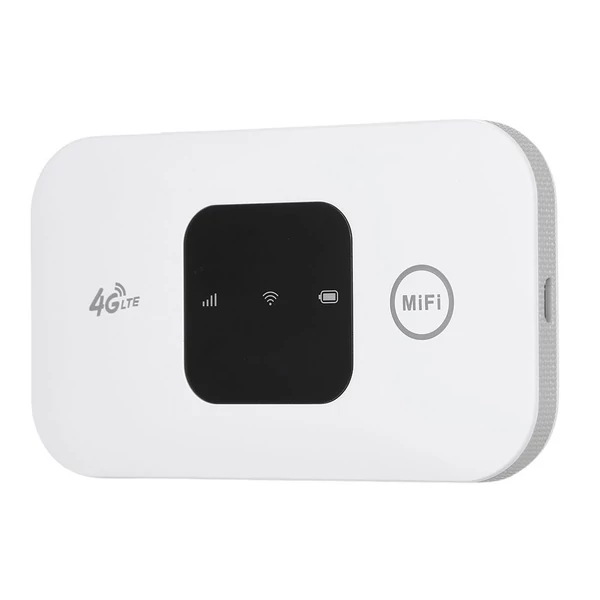 4G LTE mobil WiFi, hordozható WiFi Hotspot 150Mbps MiFi SIM-kártya nyílással (fehér)