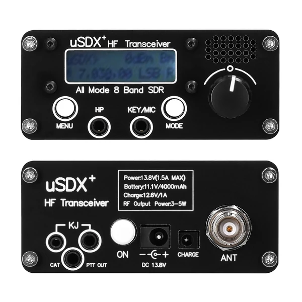 uSDR uSDX+ Plus V2 10/15/17/20/30/40/60/80m 8 sávos SDR