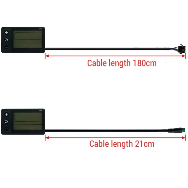 Elektromos kerékpár 24V/36V/48V vízálló csatlakozós LCD kijelző