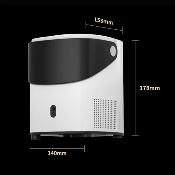 Hordozható T-2 projektor, 1080P házimozi Android 9.0 videoprojektor