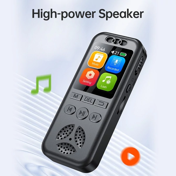 SU7 digitális hangrögzítő, hangaktivált hangrögzítés, zajcsökkentés MP3 zenelejátszóval - 8 GB