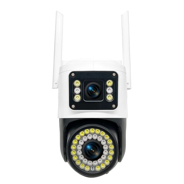 QS-JQ928AH 2MP+2MP vezeték nélküli monitoros kamera, kétlencsés falra szerelhető intelligens WiFi kamera