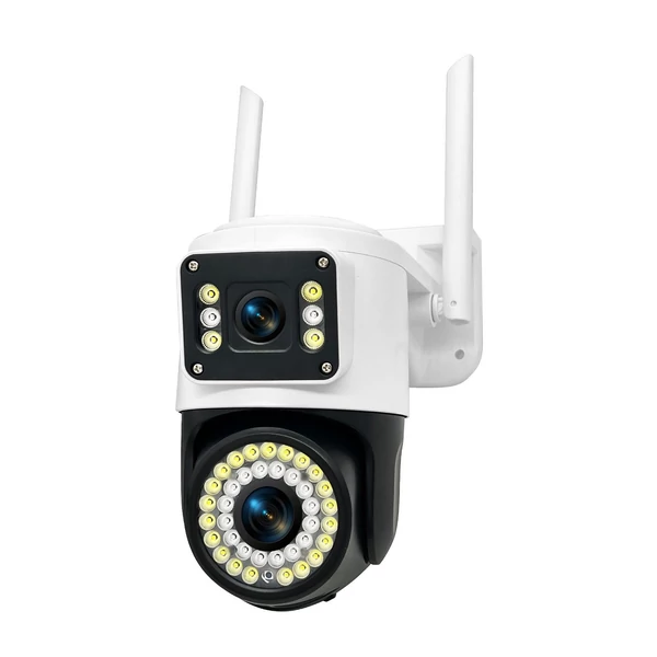QS-JQ928AH 2MP+2MP vezeték nélküli monitoros kamera, kétlencsés falra szerelhető intelligens WiFi kamera