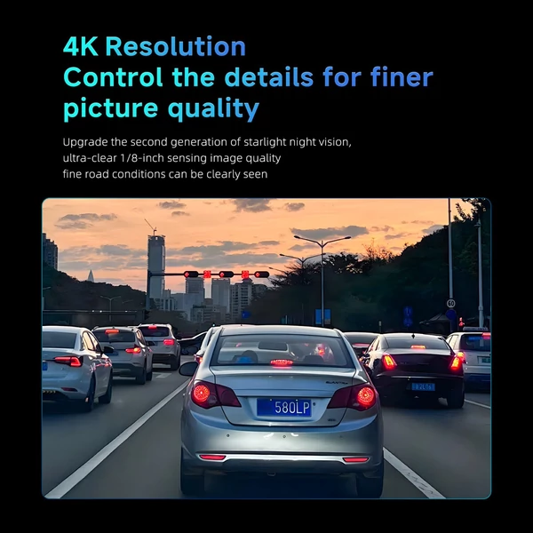 SJCAM M60 4K 30FPS műszerfali kamera első autós GPS műszerfali kamera rögzítő műszerfal első és hátsó kamerával