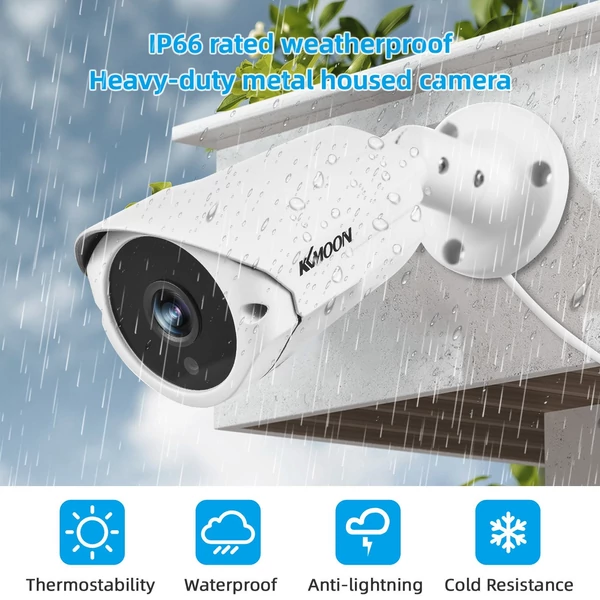 KKMOON 1080P CCTV kamera, vezetékes biztonsági kamera, beltéri monitor kamera - PAL