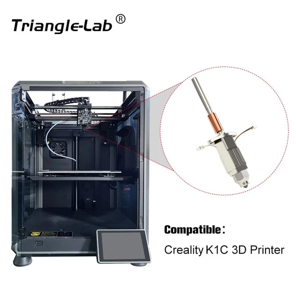 Trianglelab CHCB-OTC Hotend Kit, kompatibilis a Creality K1C 3D nyomtatóval, amely alkalmas MK8 fúvókához és 1,75 mm-es CF/ABS/PLA/PETG szálakhoz