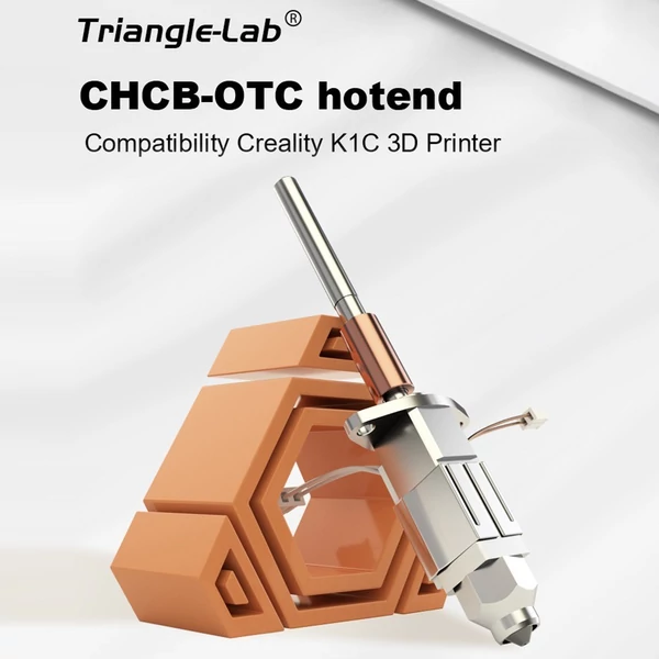 Trianglelab CHCB-OTC Hotend Kit, kompatibilis a Creality K1C 3D nyomtatóval, amely alkalmas MK8 fúvókához és 1,75 mm-es CF/ABS/PLA/PETG szálakhoz