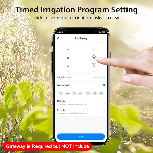 Sprinkler időzítő, egy kimenetű automatikus öntözőrendszer