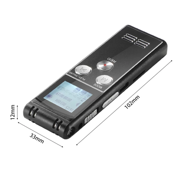 T63 digitális hangrögzítő, 8GB+32GB aktivált felvétel lejátszás, MP3 zenelejátszó mikrofonnal és hangszóróval