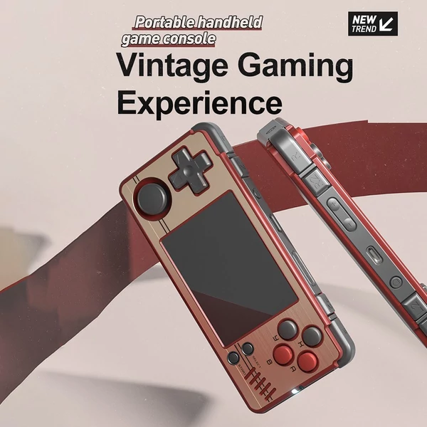 Miyoo A30 hordozható kézi játékkonzol – Vintage Gaming, 2,8 hüvelykes IPS kijelző, Linux operációs rendszer, WiFi többjátékos - Szürke, 0GB
