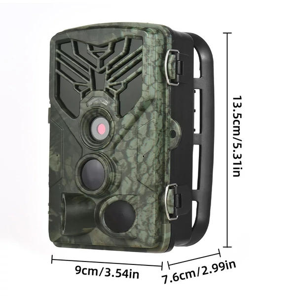 Nyomvonal kamera éjszakai mozgással aktivált, vízálló IP65, 2,7K 24MP 120°-os szög