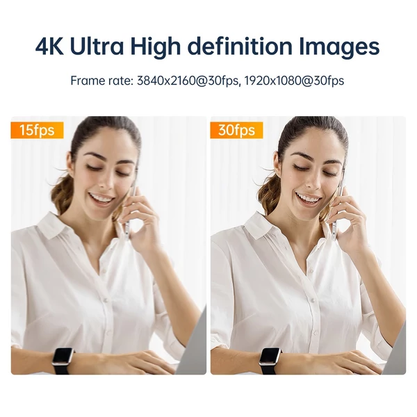 F8 4K HD USB kamera, fix fókuszú objektíves 12MP mini webkamera