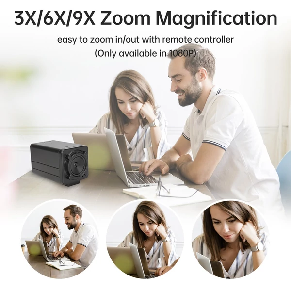 F8 4K HD USB kamera, fix fókuszú objektíves 12MP mini webkamera
