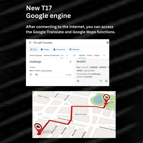 T17 intelligens nyelvi fordítóeszköz 1 GB + 16 GB memória 3,0 hüvelykes IPS HD képernyő