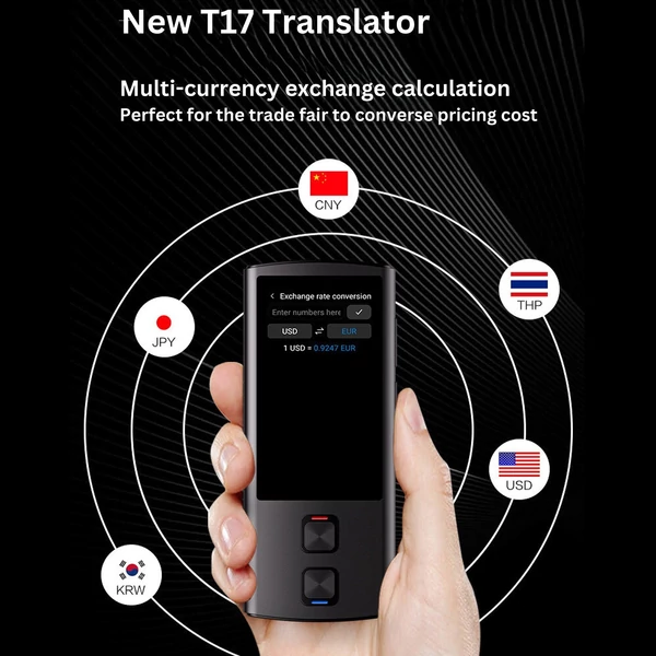 T17 intelligens nyelvi fordítóeszköz 1 GB + 16 GB memória 3,0 hüvelykes IPS HD képernyő