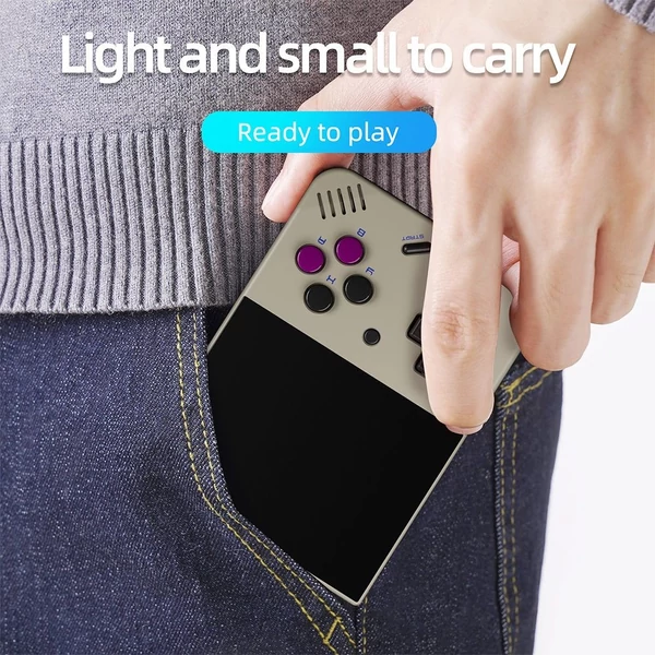 Miyoo Mini Plus+ hordozható játékkonzol - 3,5 hüvelykes IPS képernyő, ARM Cortex-A7 - Fehér, 128 GB