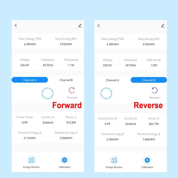 Tuya WiFi energiakapcsoló, többfunkciós tápfeszültség-árammérő - 2 fázisú