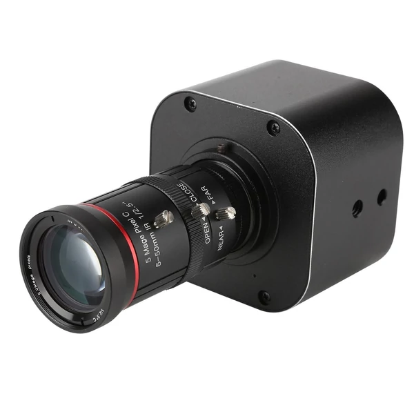 F7 4K HD USB kamera 10X optikai zoom, 5-50 mm változó lencsés 8 MP mini webkamera mikrofonnal