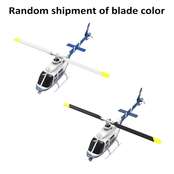 ERA C138 2,4 GHz-es távirányítós helikopter, 4 csatornás egypropelleres csűrő nélküli helikopter - Kék, 2 akkumulátor
