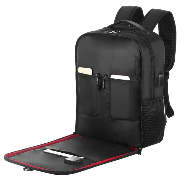 Napelemes hátizsák 14 W-os napelemmel, kettős USB-porttal, vízálló