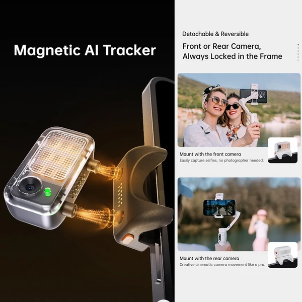 hohem iSteady V3 bővíthető 3 tengelyes okostelefonos karimbal stabilizátor - Fekete