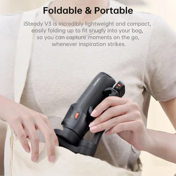 hohem iSteady V3 bővíthető 3 tengelyes okostelefonos karimbal stabilizátor - Fekete