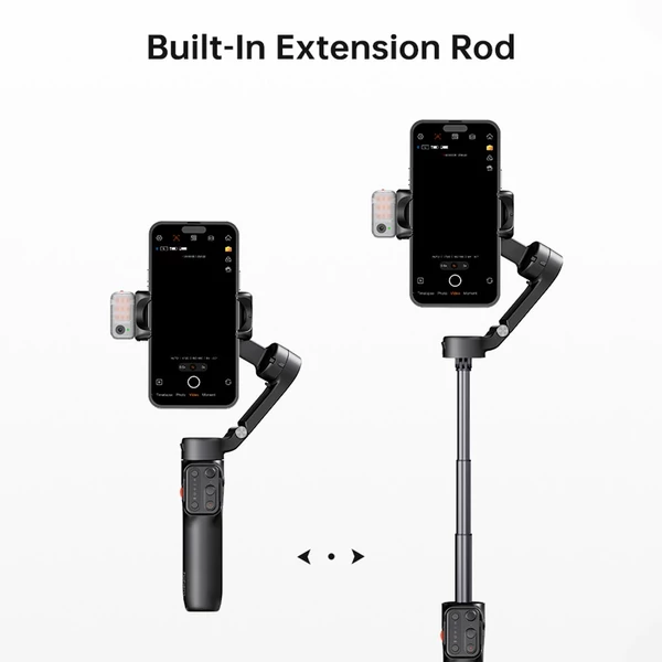 hohem iSteady V3 bővíthető 3 tengelyes okostelefonos karimbal stabilizátor - Fekete