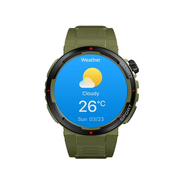 Zeblaze Ares 3 Plus Fitness & Wellness okosóra – 1,48 hüvelykes kijelző, 24 órás egészségfigyelés, több mint 100 sportolási mód - Zöld