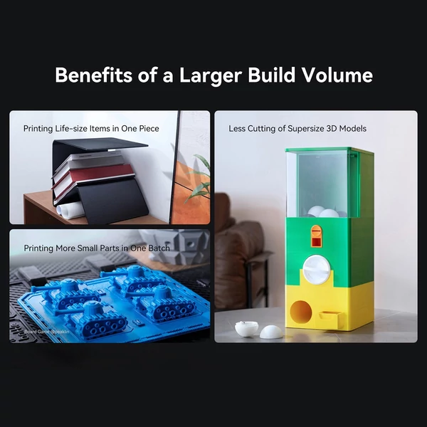 Creality Ender 3 V3 Plus 3D nyomtató 600 mm/s, nagy sebességű automatikus szintező, nagy nyomtatási méret 300x300x330 mm