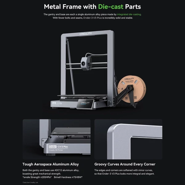 Creality Ender 3 V3 Plus 3D nyomtató 600 mm/s, nagy sebességű automatikus szintező, nagy nyomtatási méret 300x300x330 mm