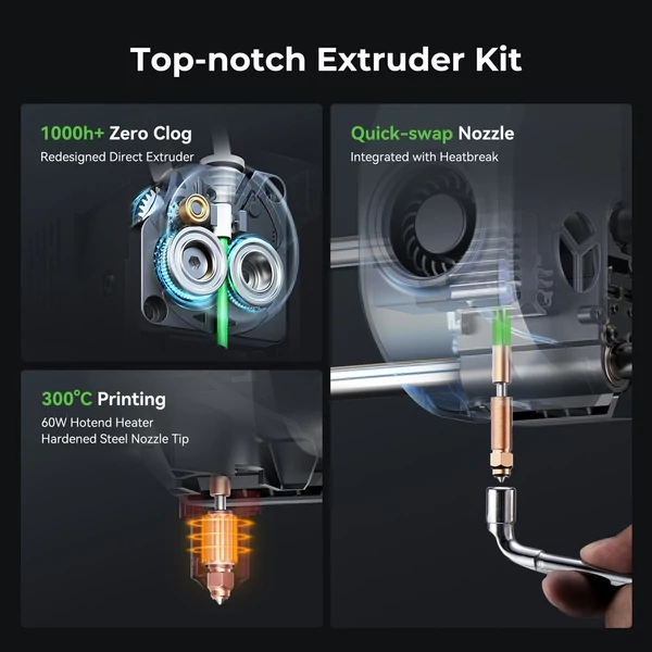 Creality Ender 3 V3 Plus 3D nyomtató 600 mm/s, nagy sebességű automatikus szintező, nagy nyomtatási méret 300x300x330 mm
